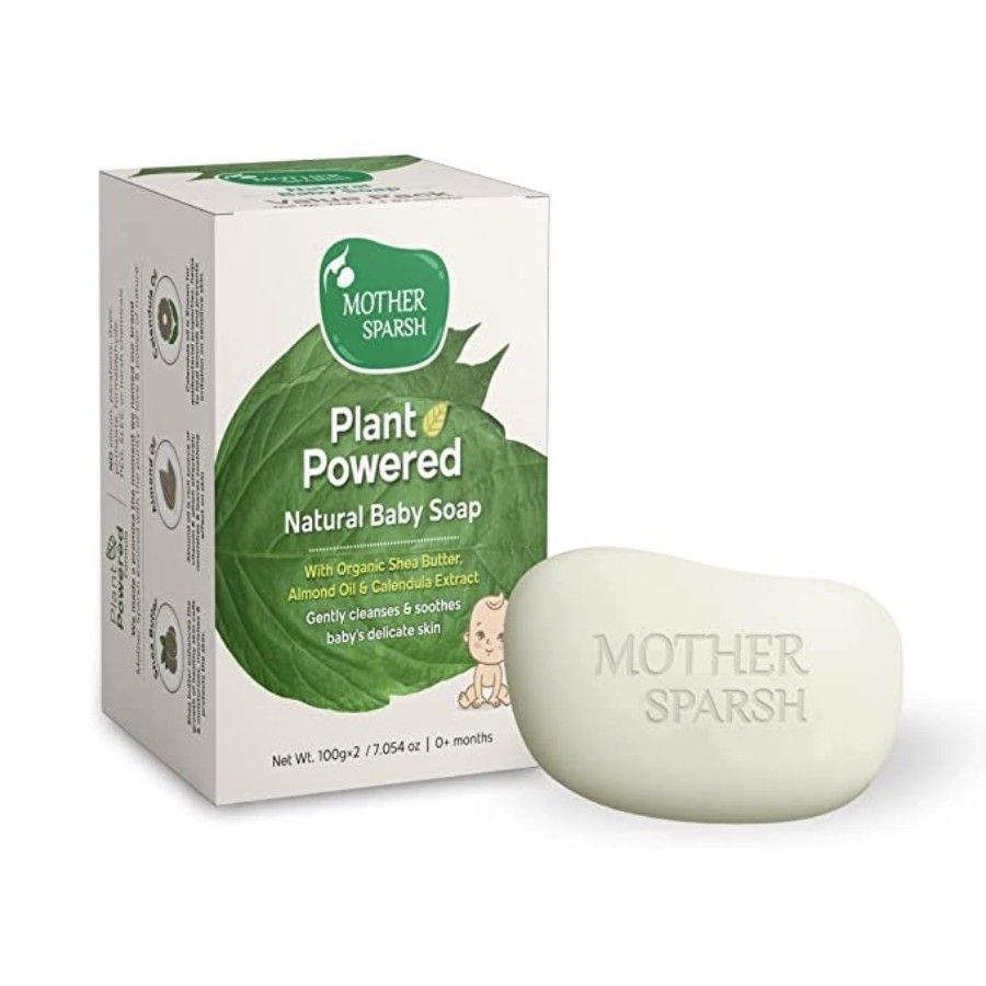 Mother Sparsh Plant Powered Natural Baby Soap With Organic Shea Butter
