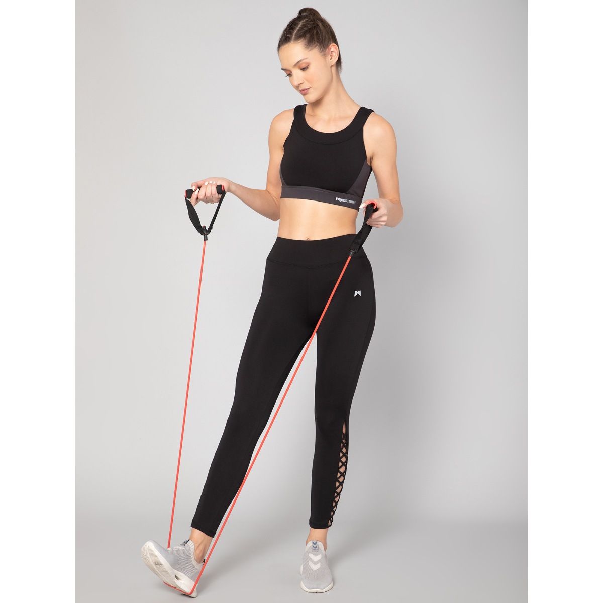 Gym tights sales with drawstring