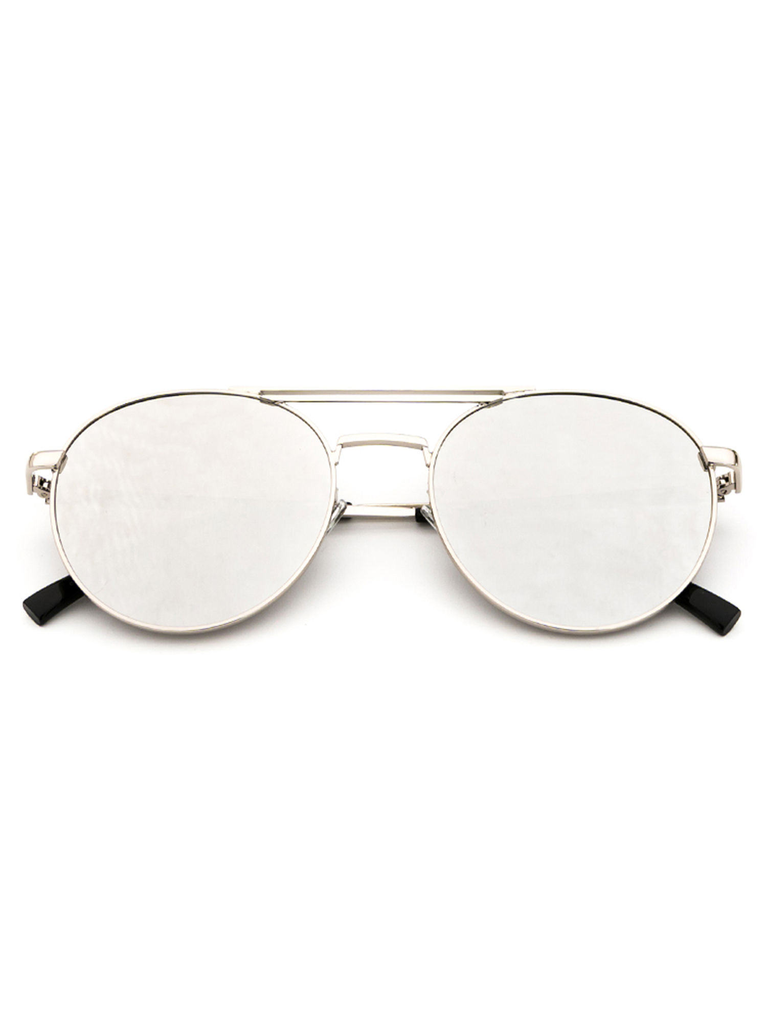 Women's Aviator Mirrored Silver Sunglasses | Luna | Lavish