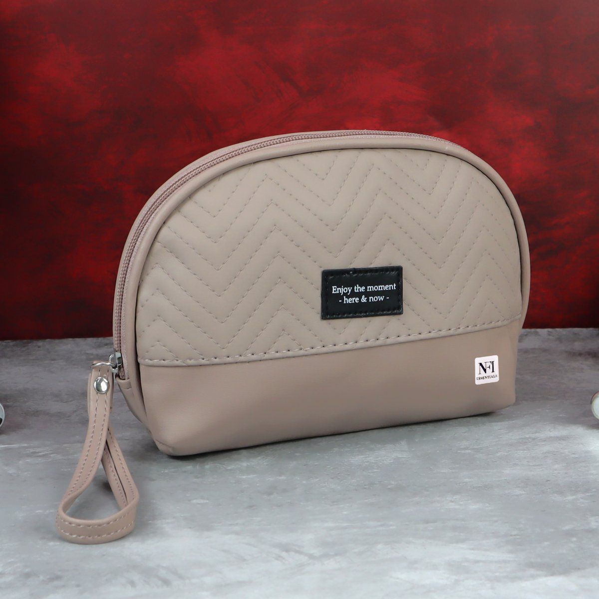 NFI Essentials Cream Vanity Kit Bag for Women