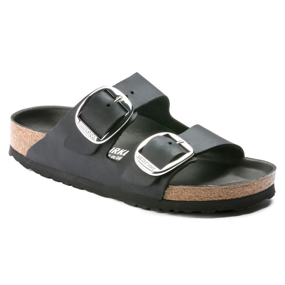 big buckle slide sandal