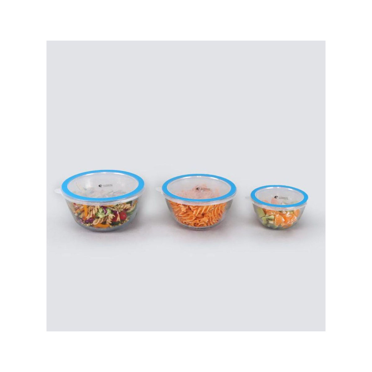 Wonderchef Sanjeev Kapoor Alberta Solid Glass Mixing Bowl Set, 6Pieces