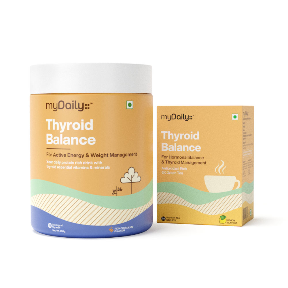 myDaily 25 Day Thyroid Control Kit For Thyroid Balance, Easy Weight Loss & Healthy Hair