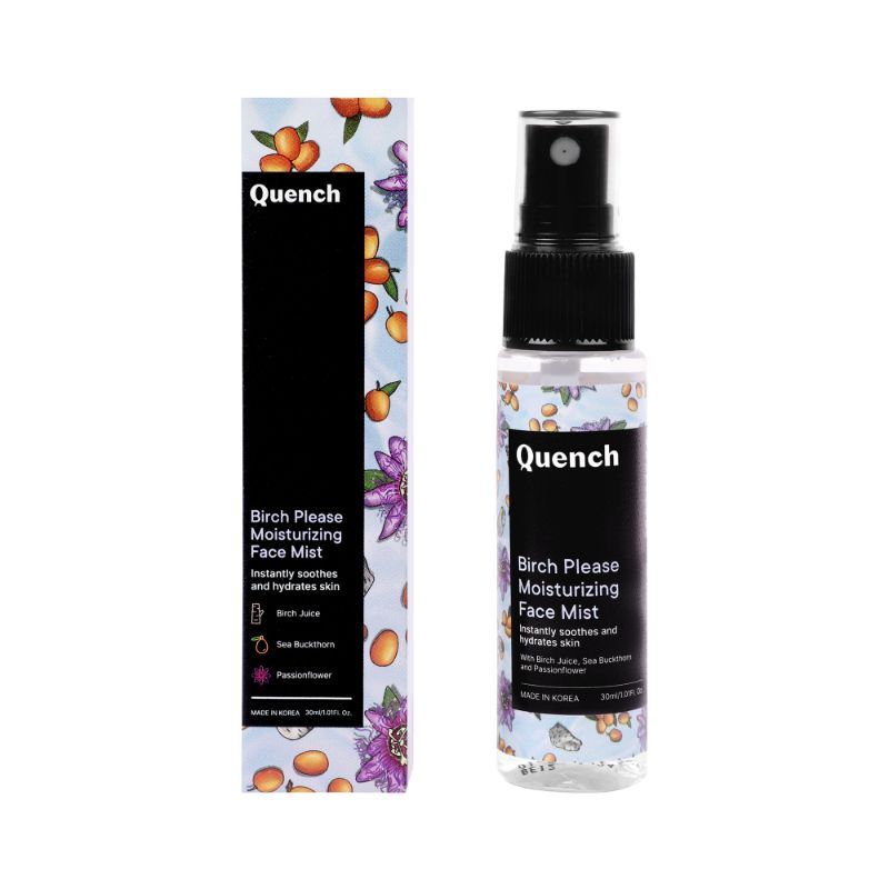 Quench Hydration Kit, Rescue Cream Face Wash, Birch Please Sheet Mask, Birch Please Face Mist