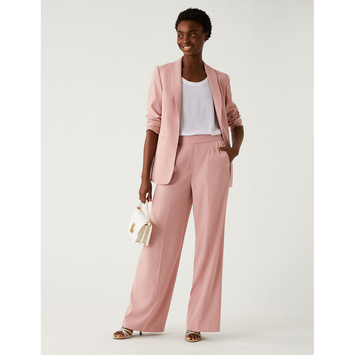 Pink blazer clearance marks and spencer