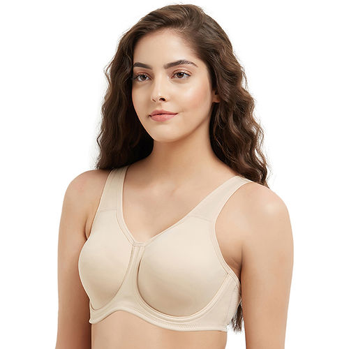 Buy Wacoal Sport Non-Padded Wired Full Coverage Full Support High Intensity  Sports Bra - Beige (40D) Online