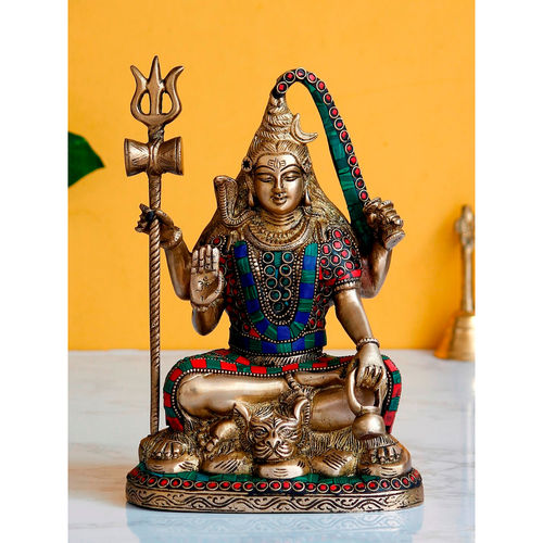 Indian Handmade Fine Inlaid Craft Brass Statue - Indian Traditional Musical  Instruments Playing - Shop inyatra - Kashmir Handmade Craft Items for  Display - Pinkoi