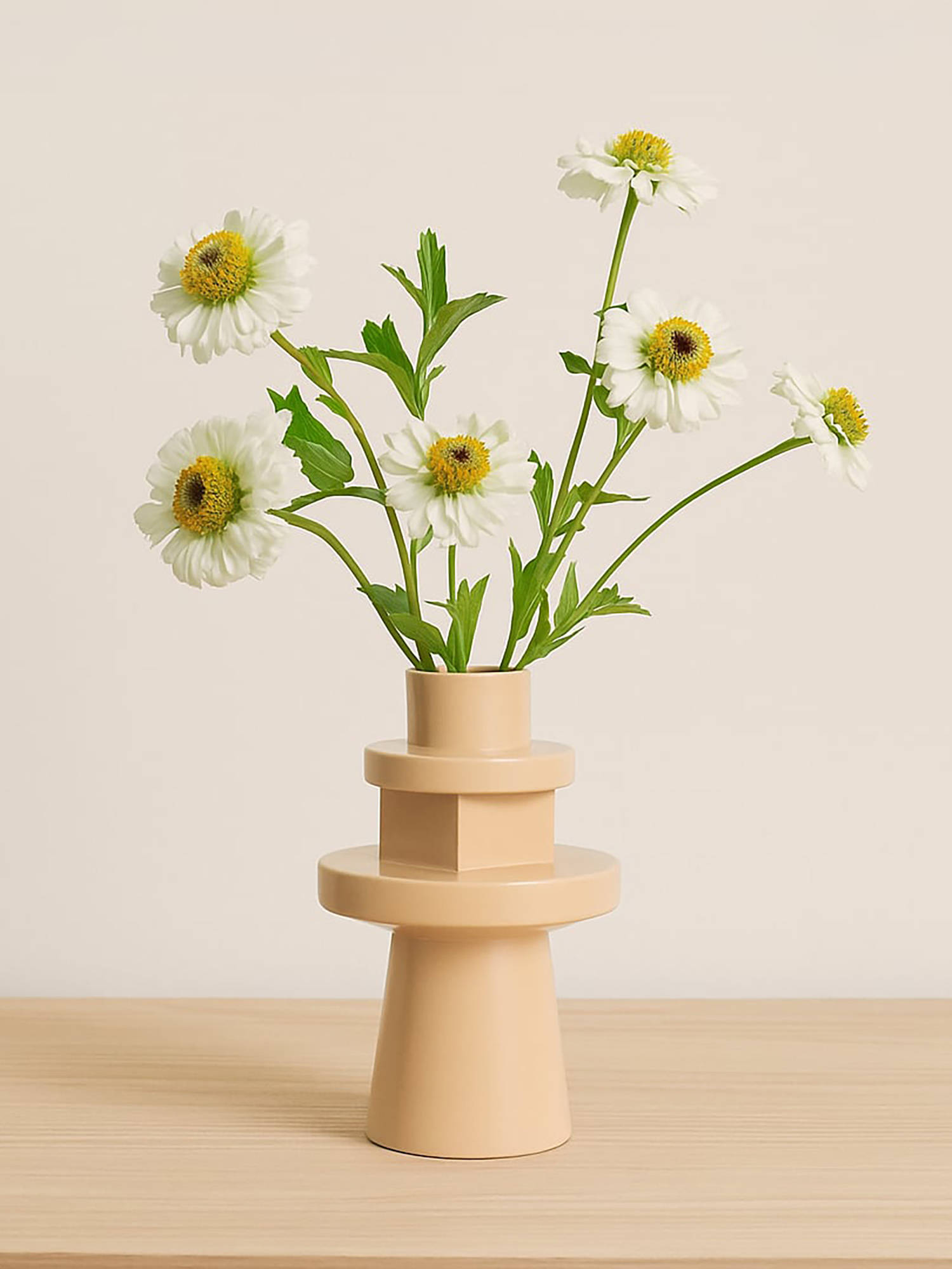 Whispering Homes Rey Deco Vase - Peach