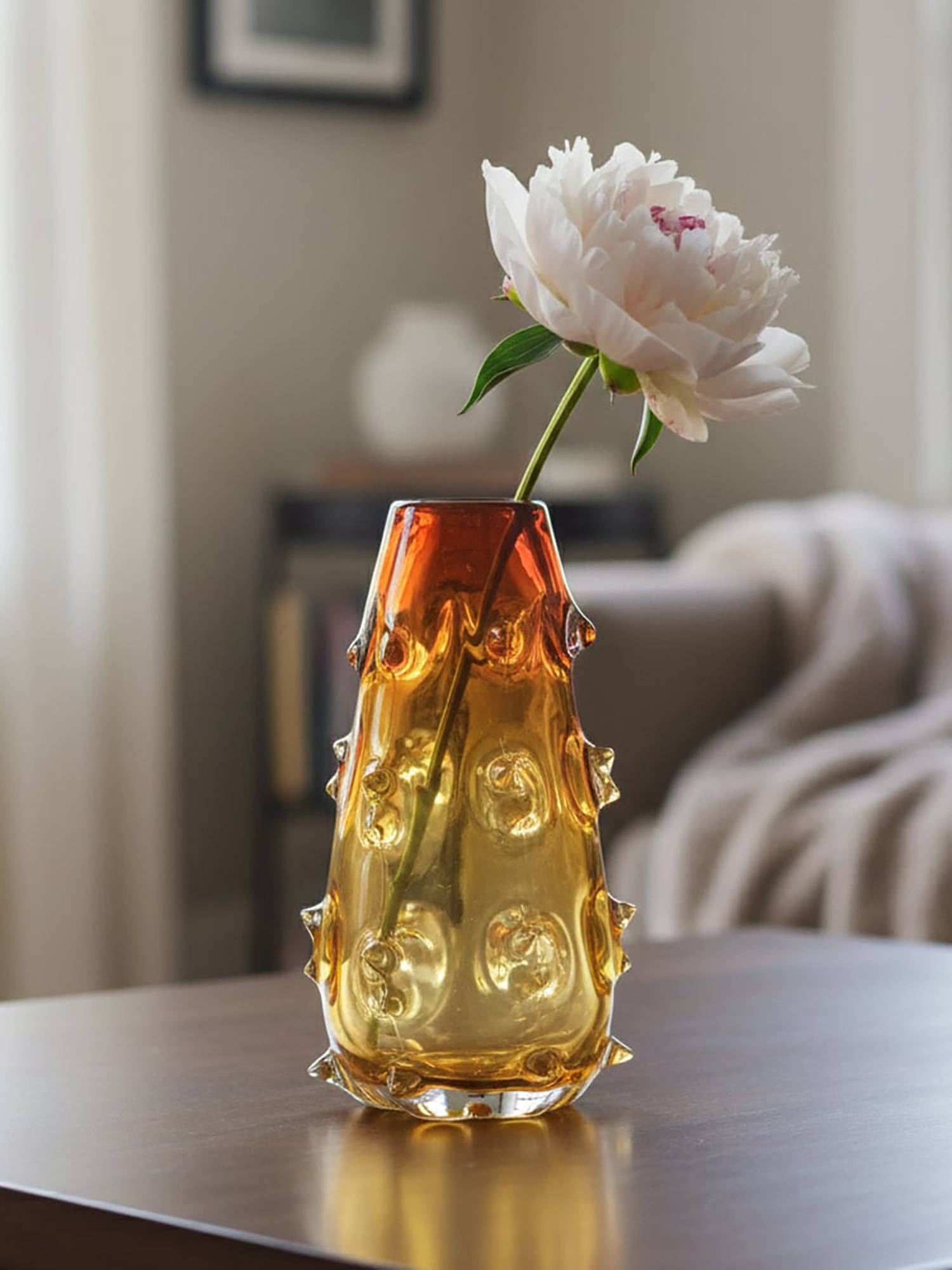Whispering Homes Puffer Ombre Glass Vase - Small