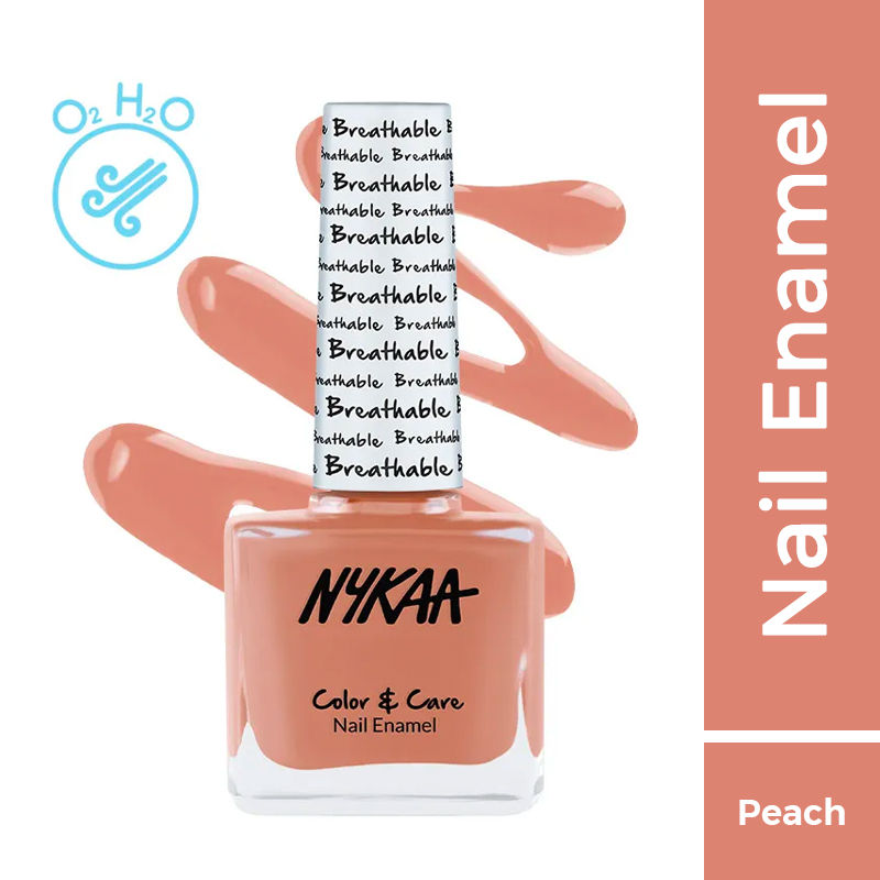 Nykaa Breathable Nail Enamel - Peach Pause - 319