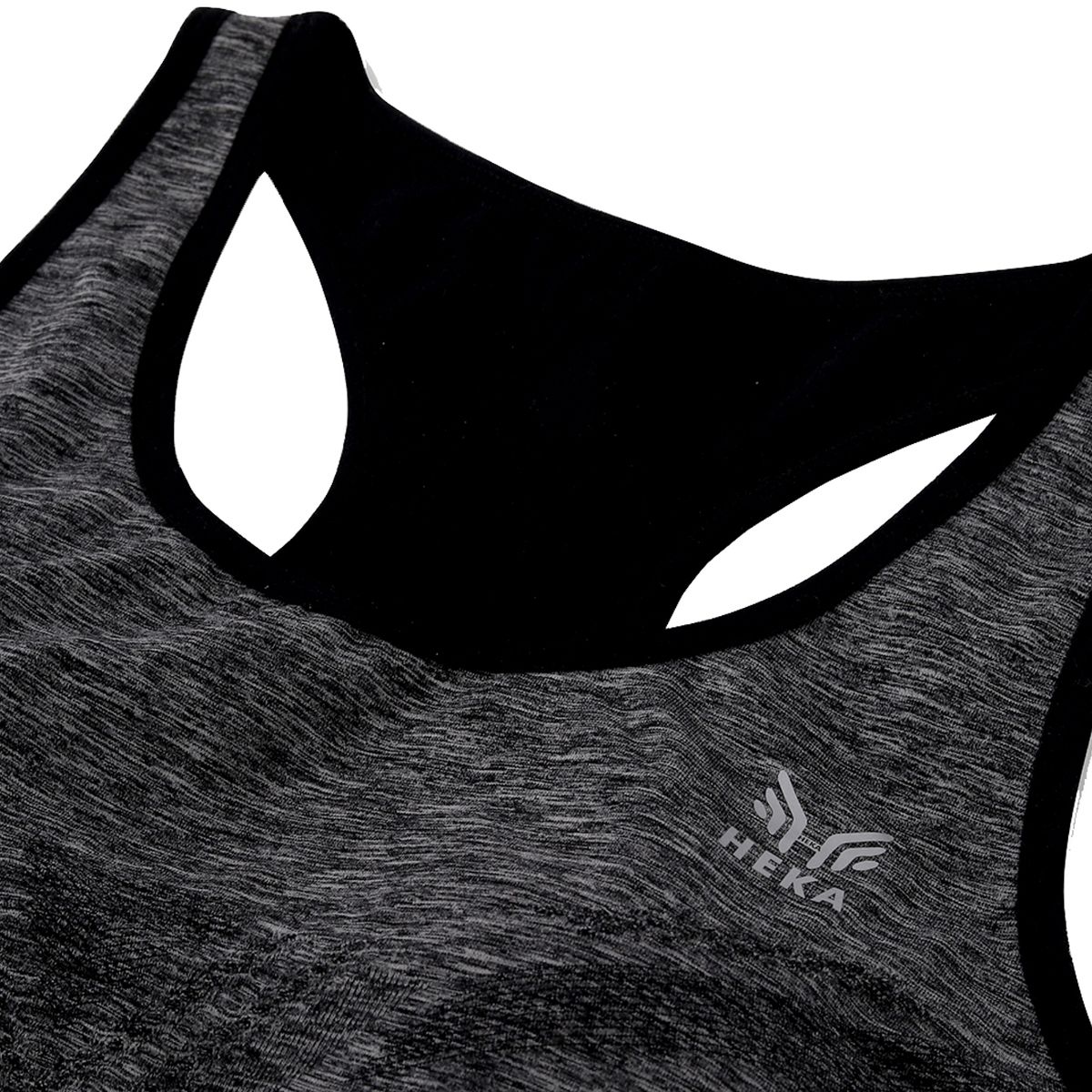 Heka Melange Racerback Padded Sports Bra Black Cat Buy Heka Melange