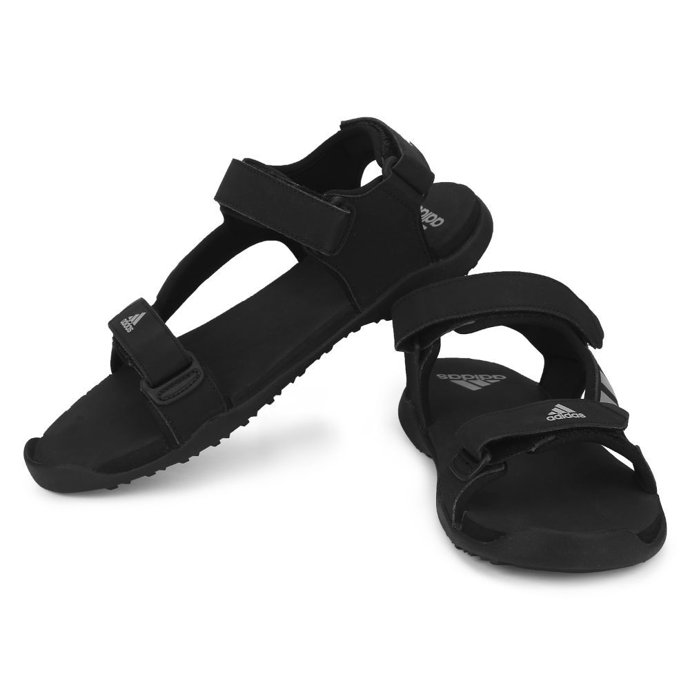 Adidas sandals all online black