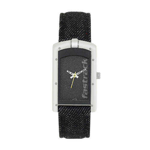 Buy Fastrack Black Dial Denim Strap Watch Online