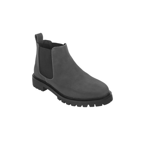 Metro Women Grey Chelsea Boots (EURO 36)