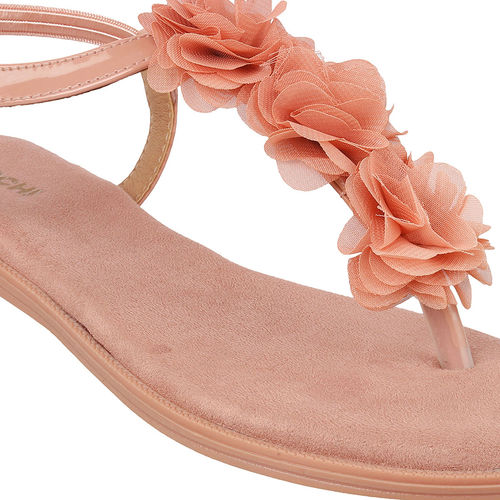 Mochi Women Pink Sandals (EURO 36)