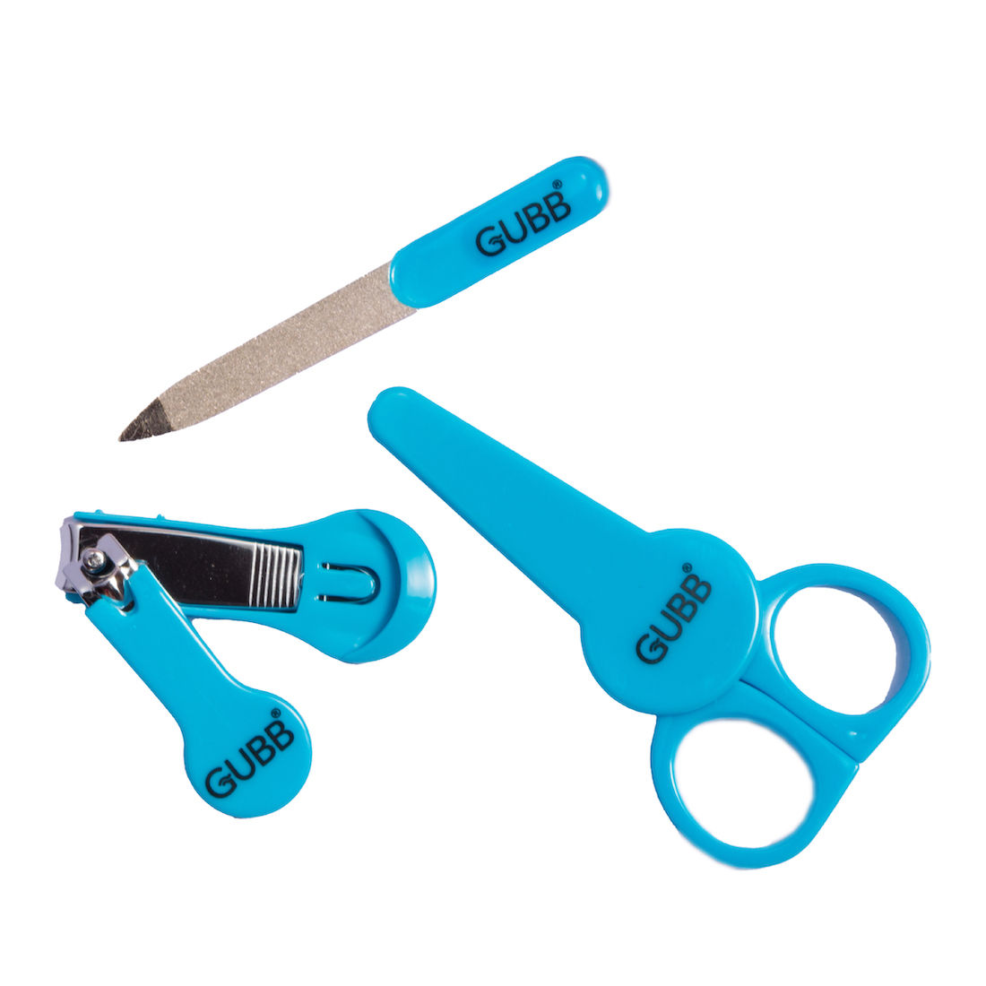 GUBB Baby Manicure Kit for Newborn Blue- Nail Cutter for Babies, Nail Scissors for Baby Boy