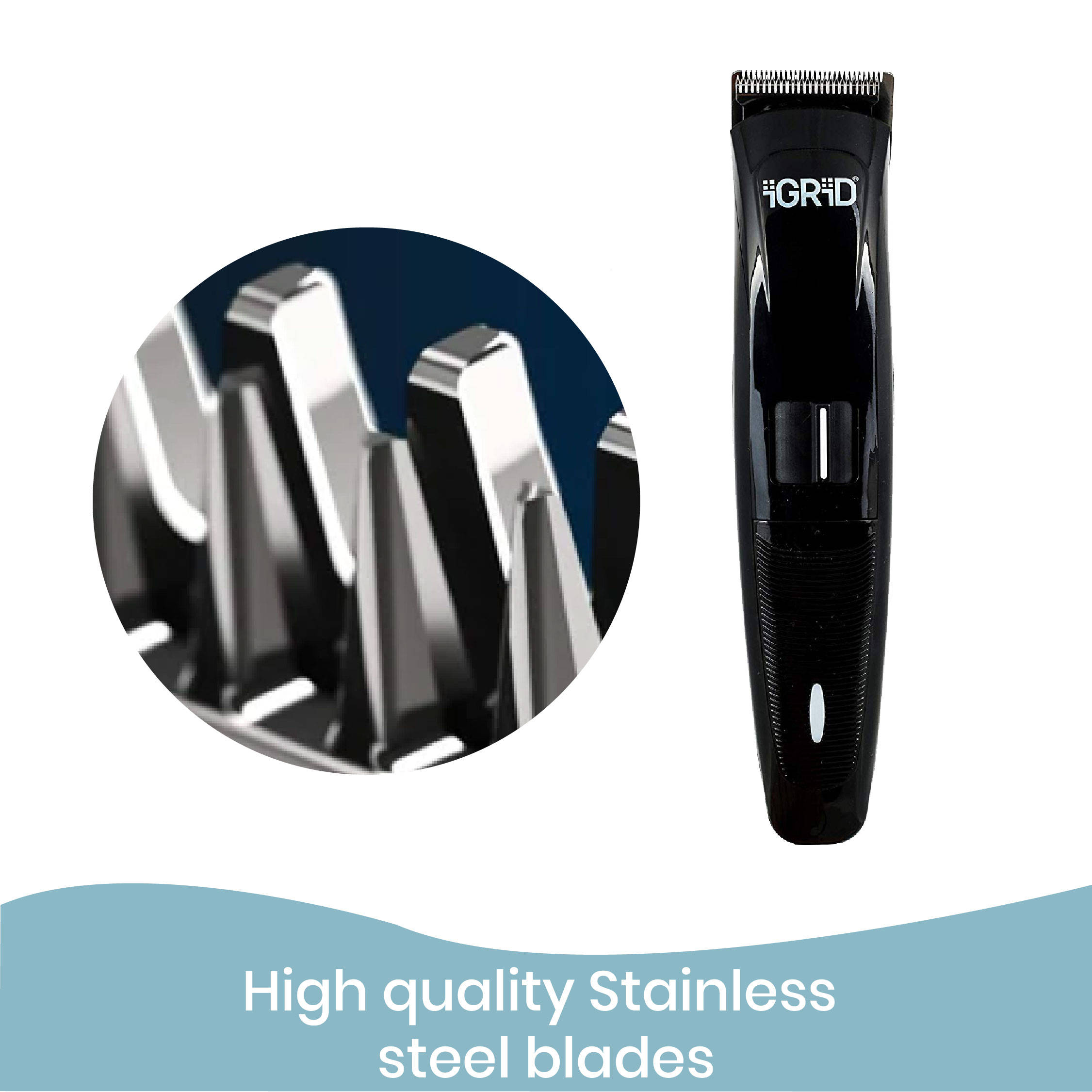 Buy iGRiD Ig1088 Cordless Beard And Hair Trimmer For Men (Black) Online