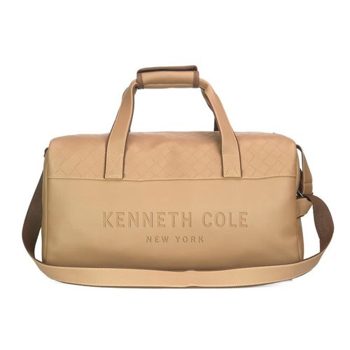Buy Kenneth Cole Faux Leather Top Zip Travel Duffel Bag Brown Online