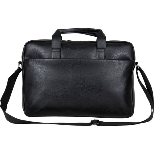 Reaction Kenneth Cole Faux Leather Laptop Tablet Business Case Bag  Black