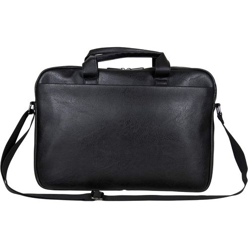 Reaction Kenneth Cole Faux Leather Laptop Tablet Business Case Bag  Black - Main Image