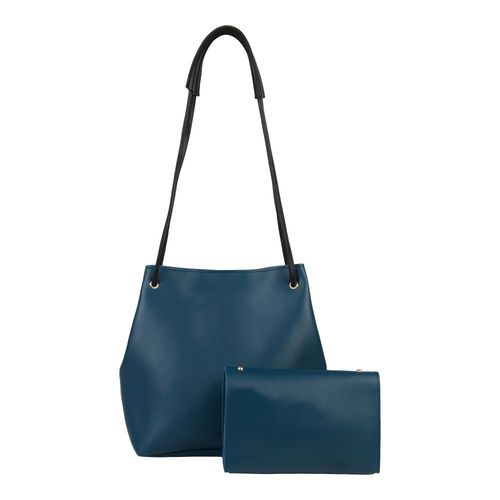 Vivinkaa leatherette set of 2 embroidered aqua sling bag Clearance