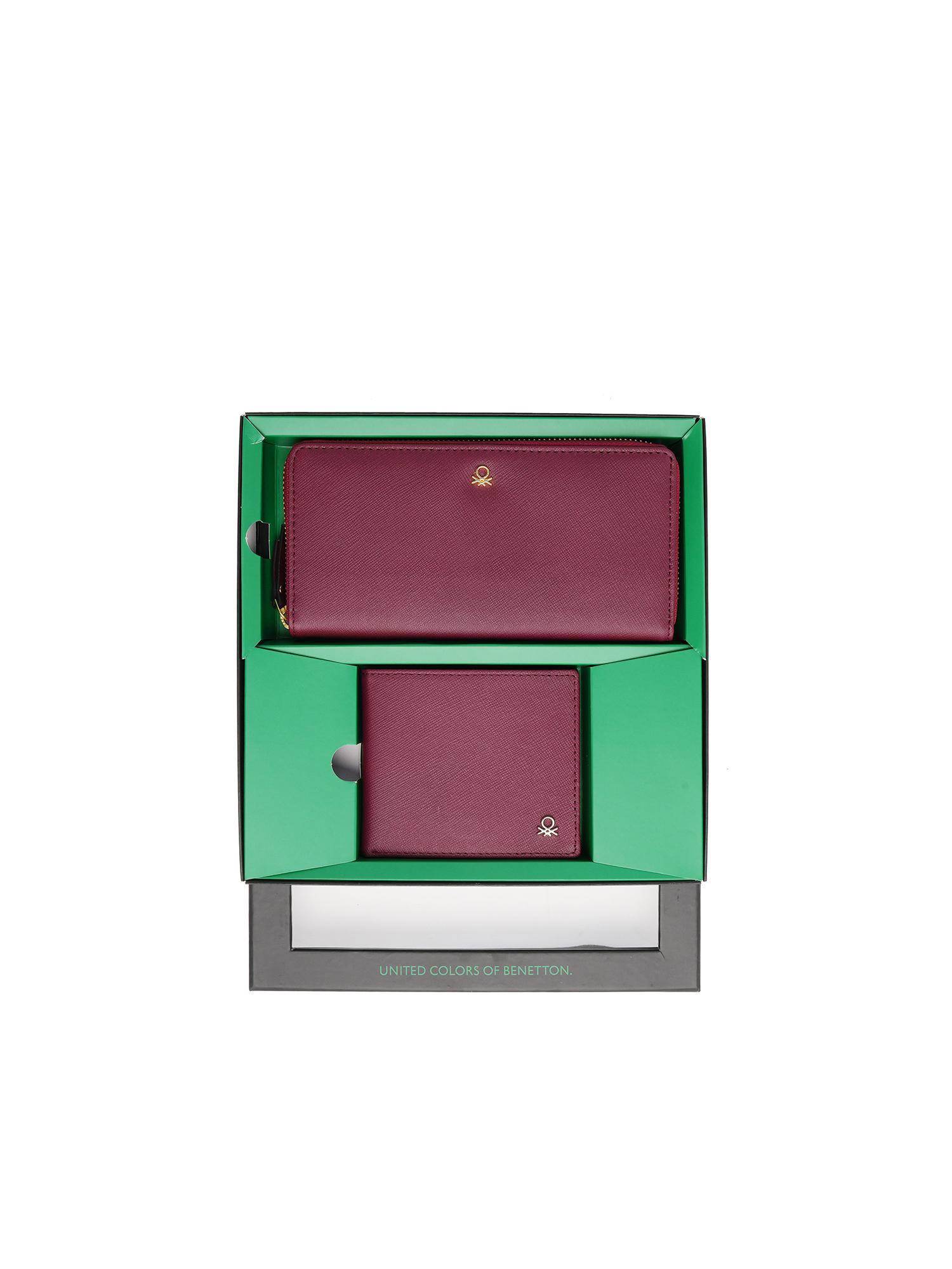 United Colors of Benetton Unisex Ancona Wallets - Wine