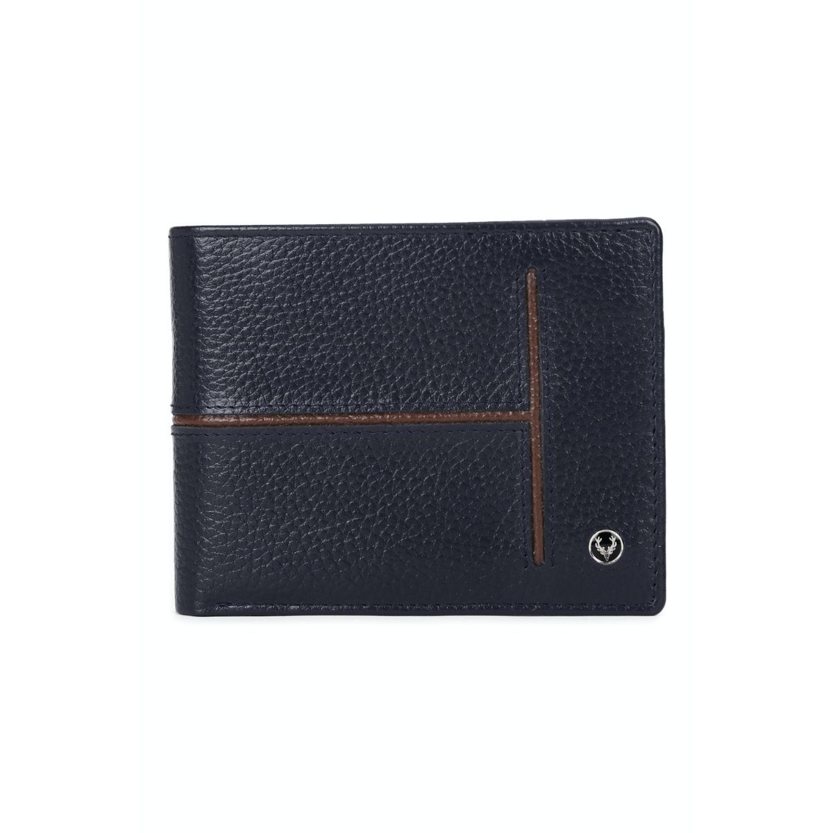 Belwaba Genuine Leather & Ballistic Nylon Navy Blue Camouflage Mens Wallet:  Buy Belwaba Genuine Leather & Ballistic Nylon Navy Blue Camouflage Mens  Wallet Online at Best Price in India