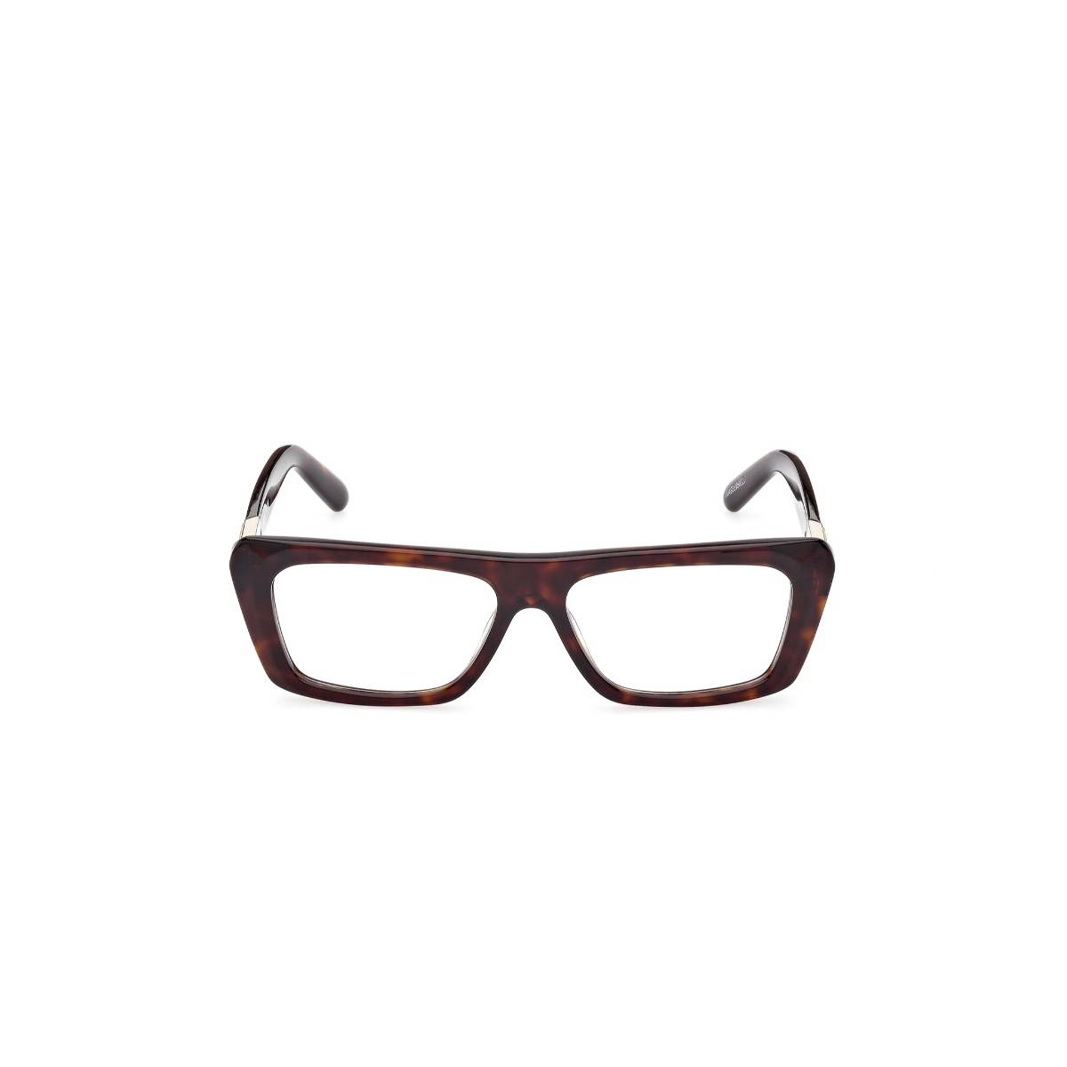 GCDS Brown Full Rim Eyeglass Frame GD5018 53 001 (53)