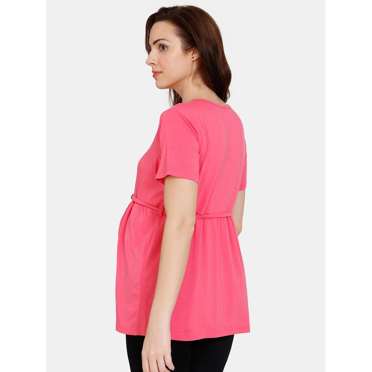 Zivame Coucou Bamboo Cotton Maternity & Feeding Top Front Open Button