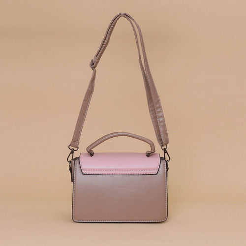 TREASO CLOSET Pink Effie Handbag Cum Sling Bag For Women
