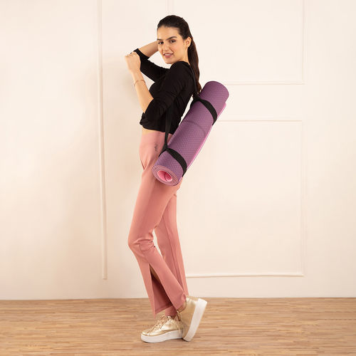 Buy Nykd by Nykaa All Day Yoga Mat NYA030-Purple + Pink online