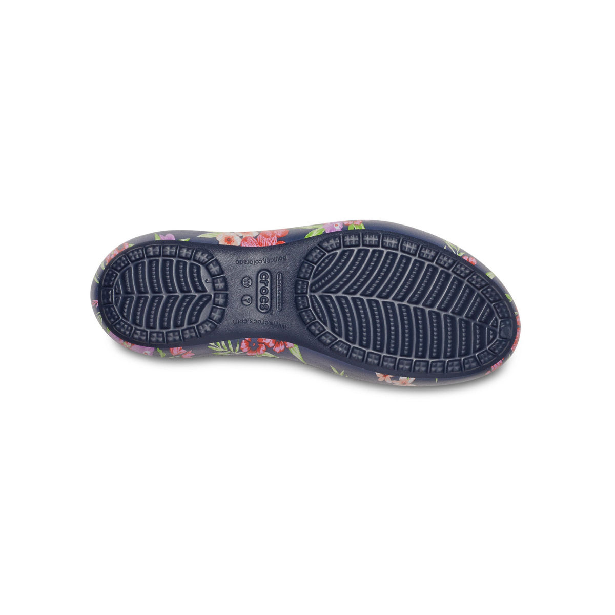 Tropical floral navy discount crocs