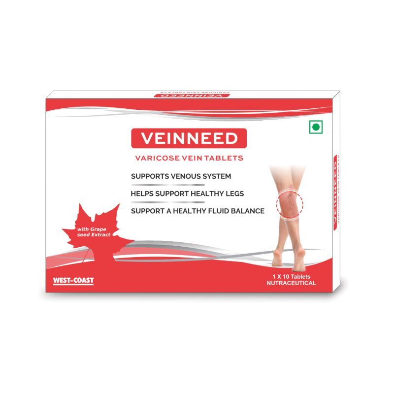 West Coast Veinneed Varicose Vein Tablets For Support Venous System & Spider Veins For Leg Care
