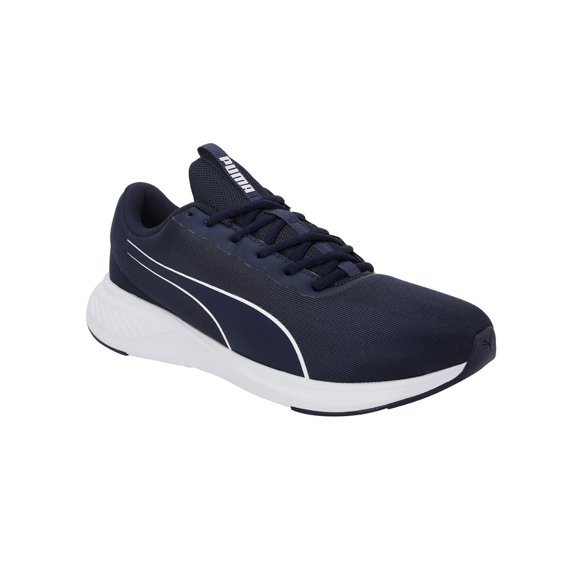 Puma navy hotsell blue running shoes