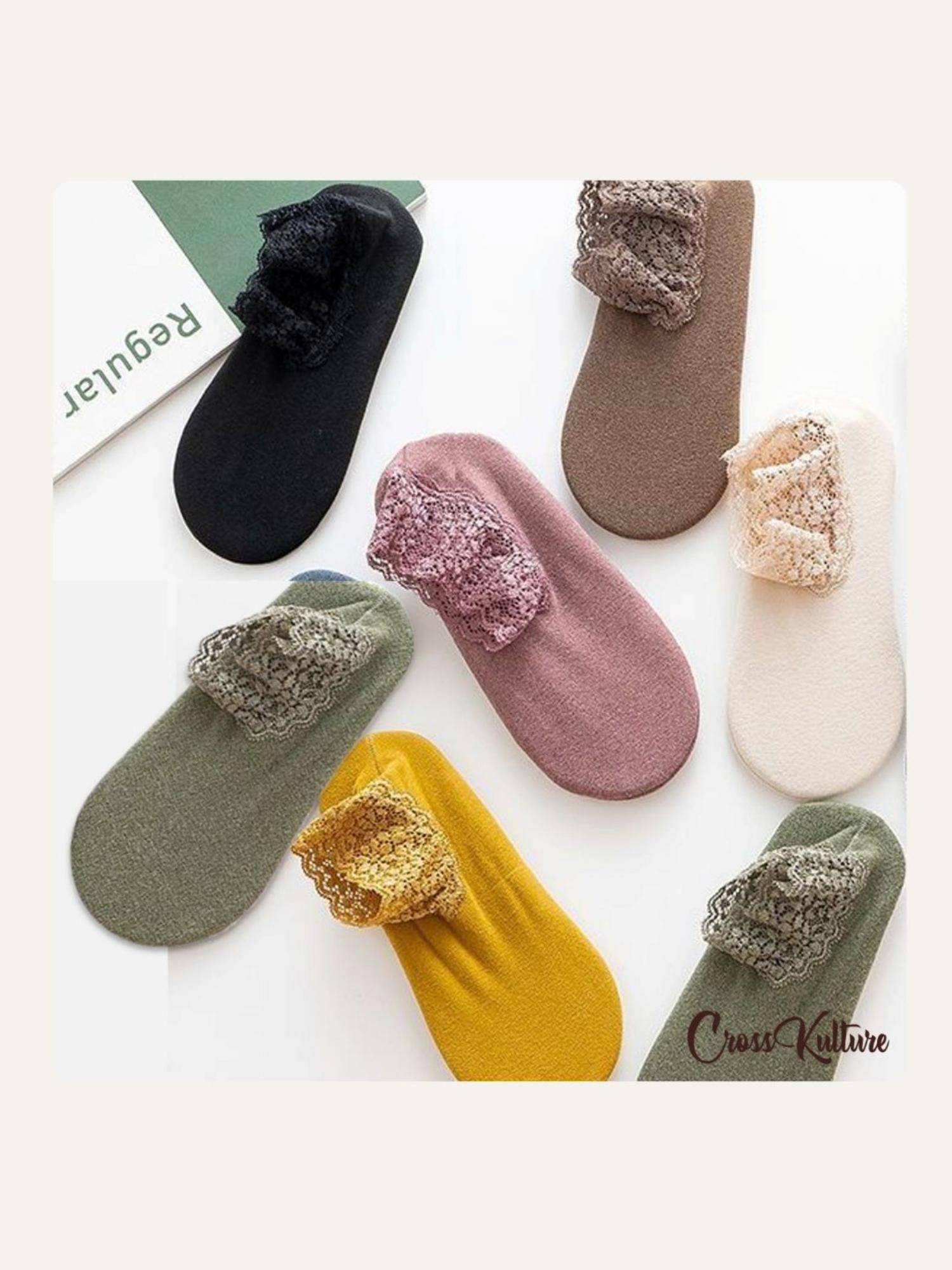 Buy CrossKulture Colours Netted Socks (Pack of 6) Online