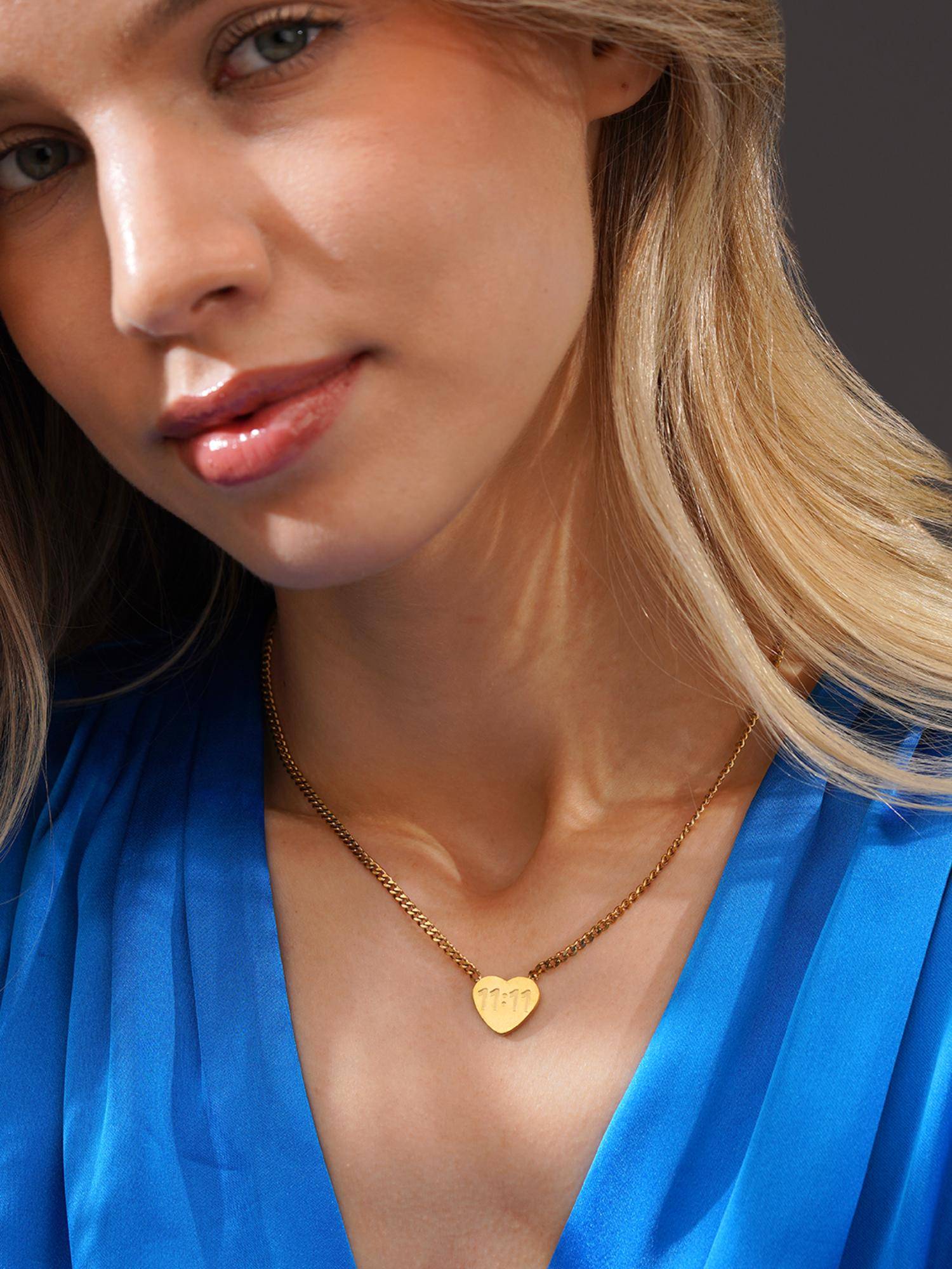 AANURA Heart Lock Chain Necklace