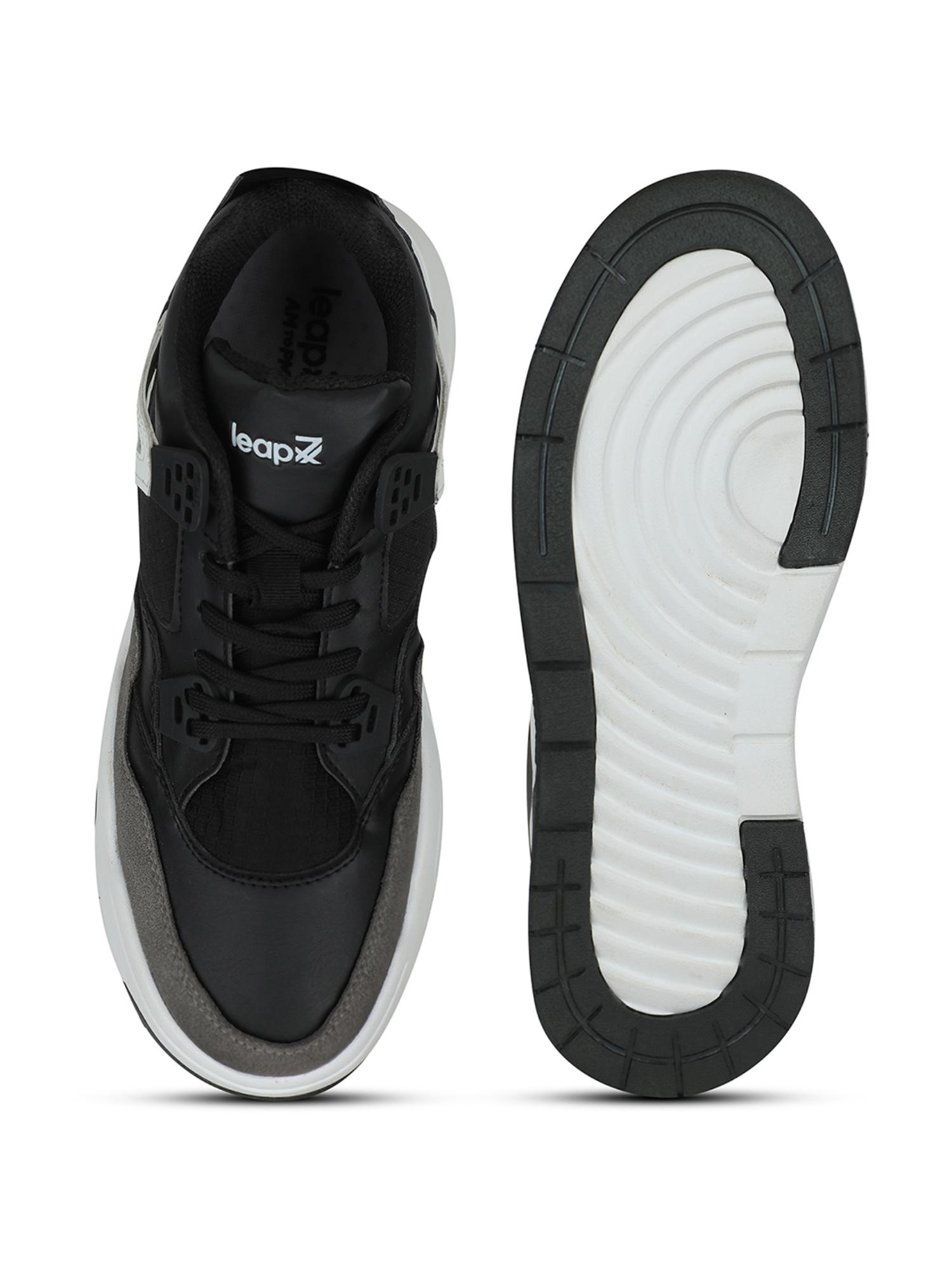 Buy LIBERTY Leap7X Retro-02 Black Casual Lacing Sneakers Online