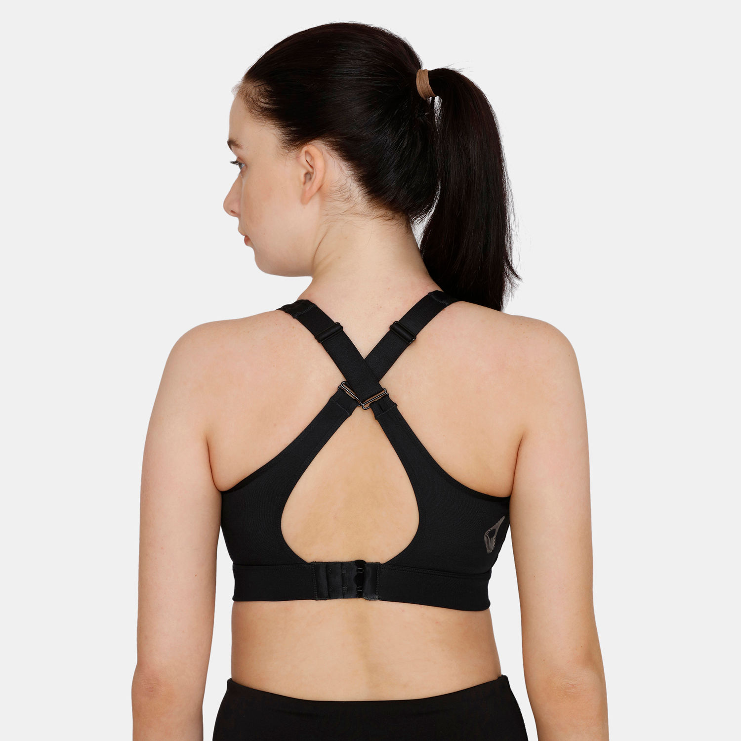 Zivame Nouveau Soft Back Open Sports Bra with Removable Padding