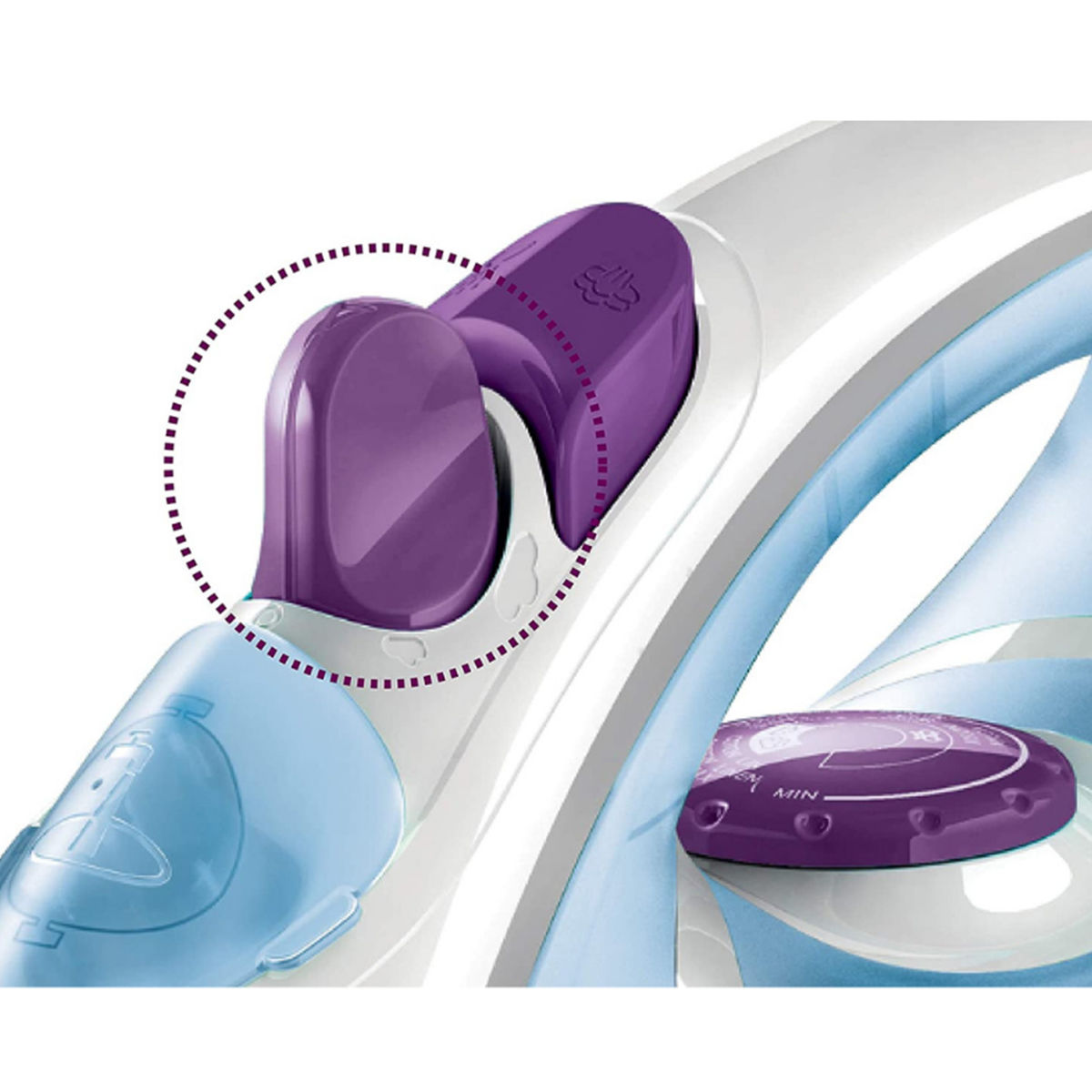 Philips Easyspeed Gc1905/21 1440 W Steam Iron (Blue and White) Buy