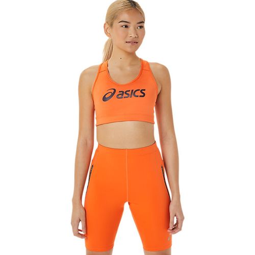 Asics Padded Orange Womens Sports Bra Orange (XS)