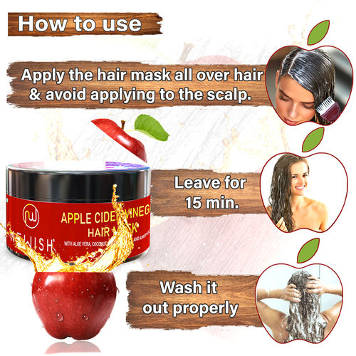 NEWISH Apple Cider Vinegar Hair Mask for Hair Growth: Buy NEWISH Apple  Cider Vinegar Hair Mask for Hair Growth Online at Best Price in India |  Nykaa