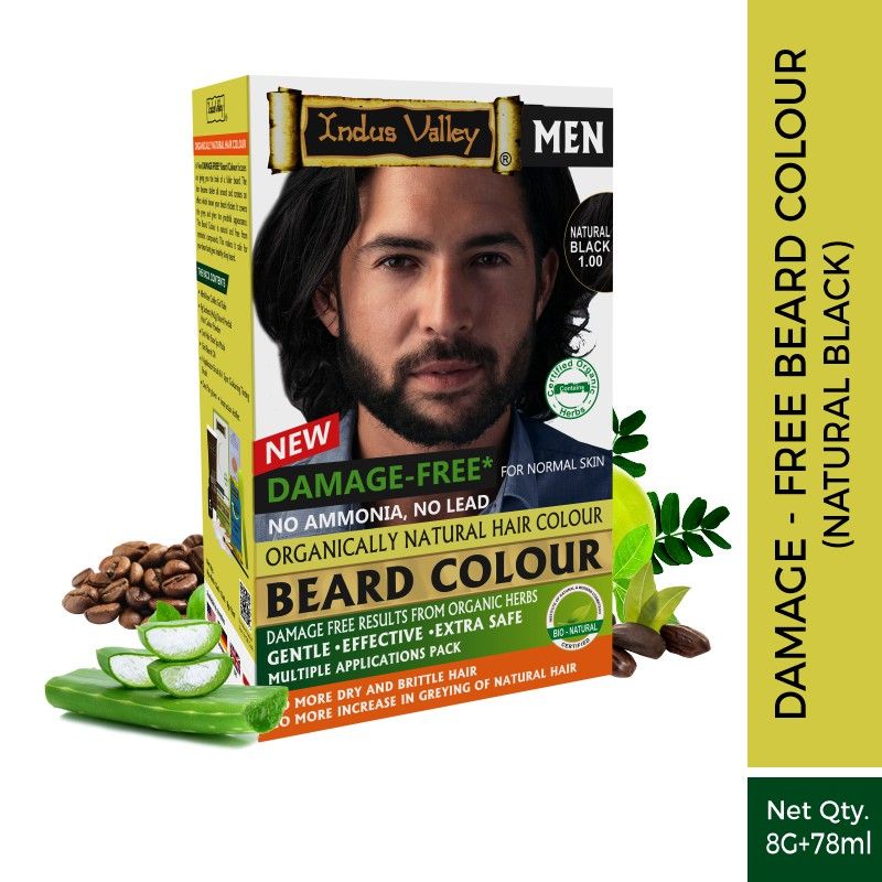 Indus Valley Men Damage Free Beard Colour: Buy Indus Valley Men Damage Free  Beard Colour Online at Best Price in India | Nykaa