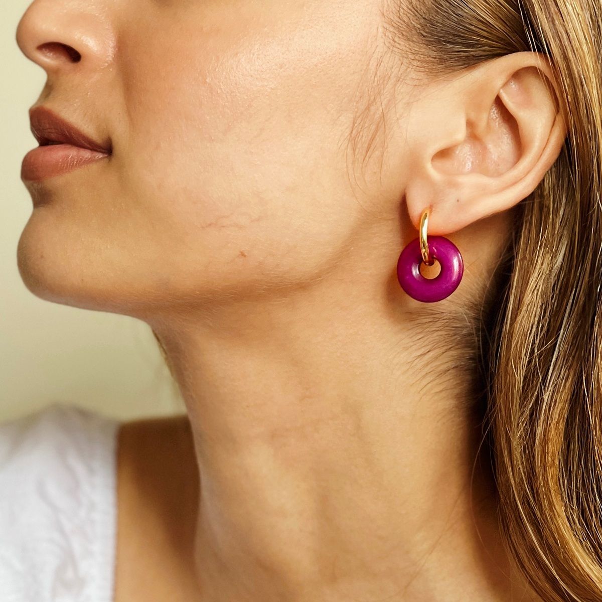 Magenta on sale earrings online