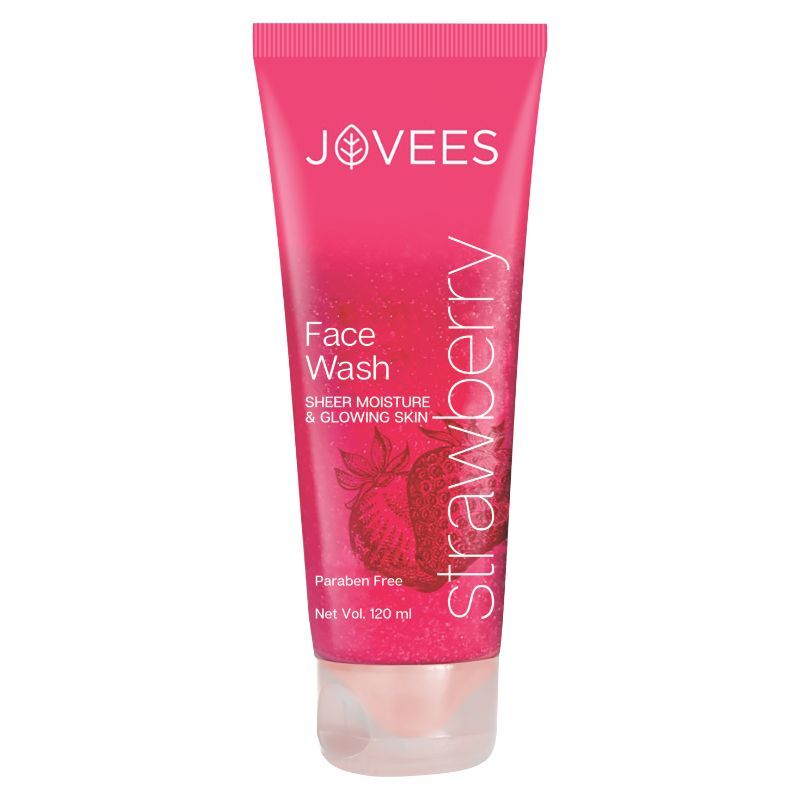 Jovees Herbal Strawberry Facewash For Normal to Dry Skin and Paraben & Alcohol Free