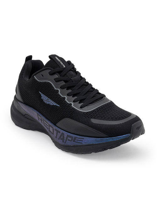 Red Tape Men Textured Black Athleisure Walking Shoes