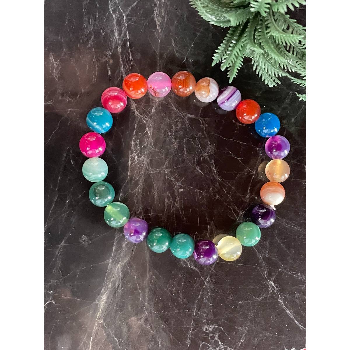 Digital Dress Room Agate Rakhi Bracelet