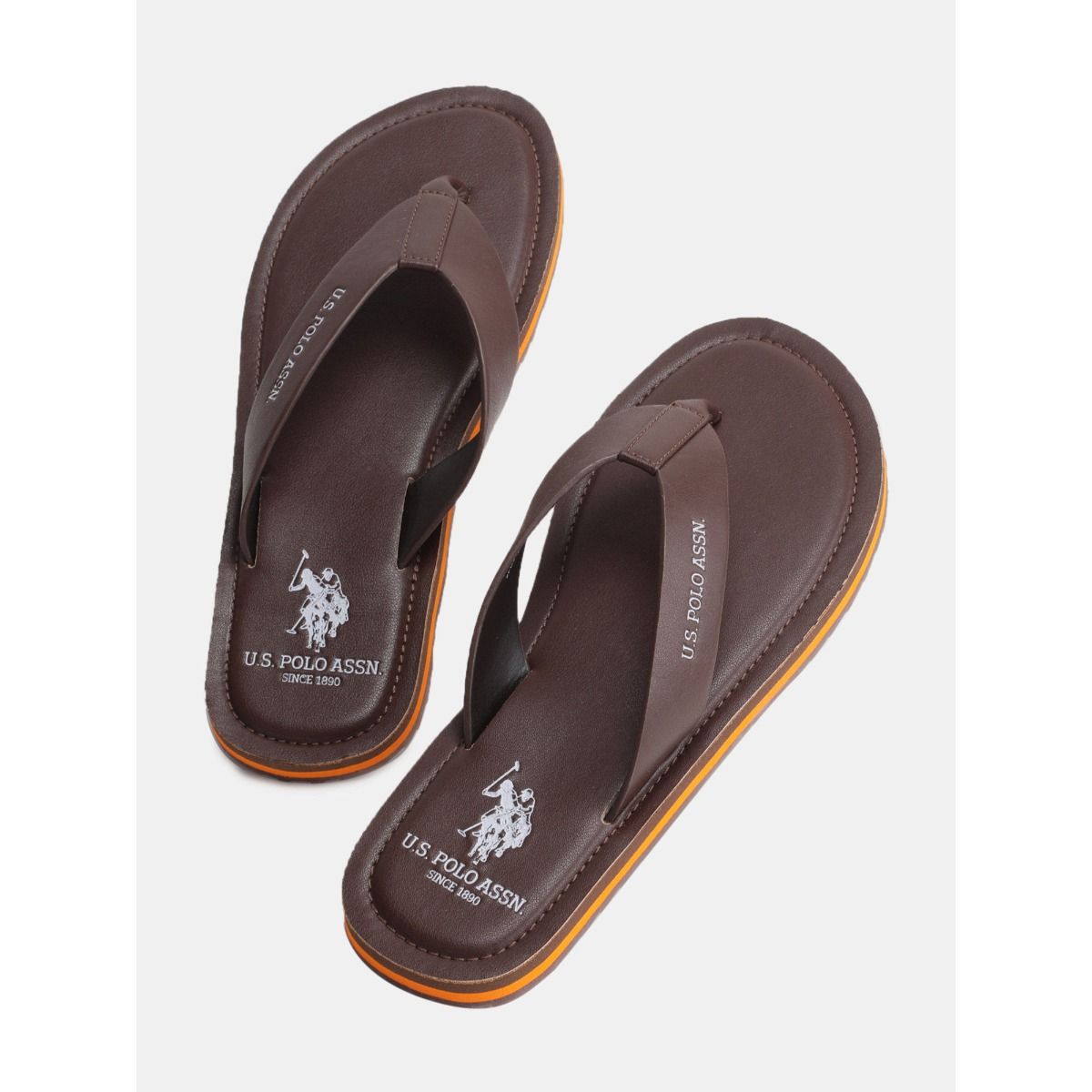 Us polo hot sale leather slippers