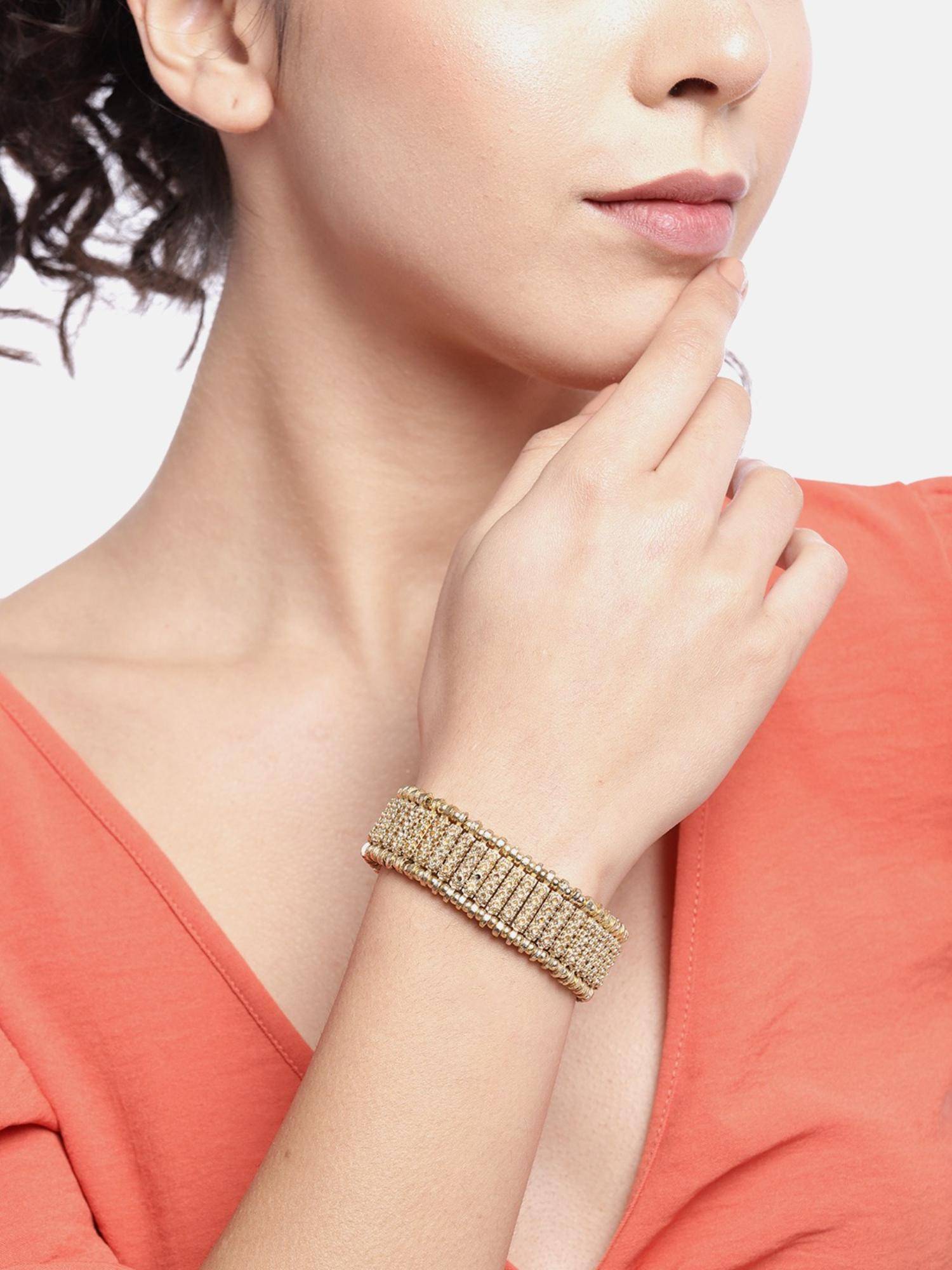 RICHEERA Women Gold-Plated Bracelet