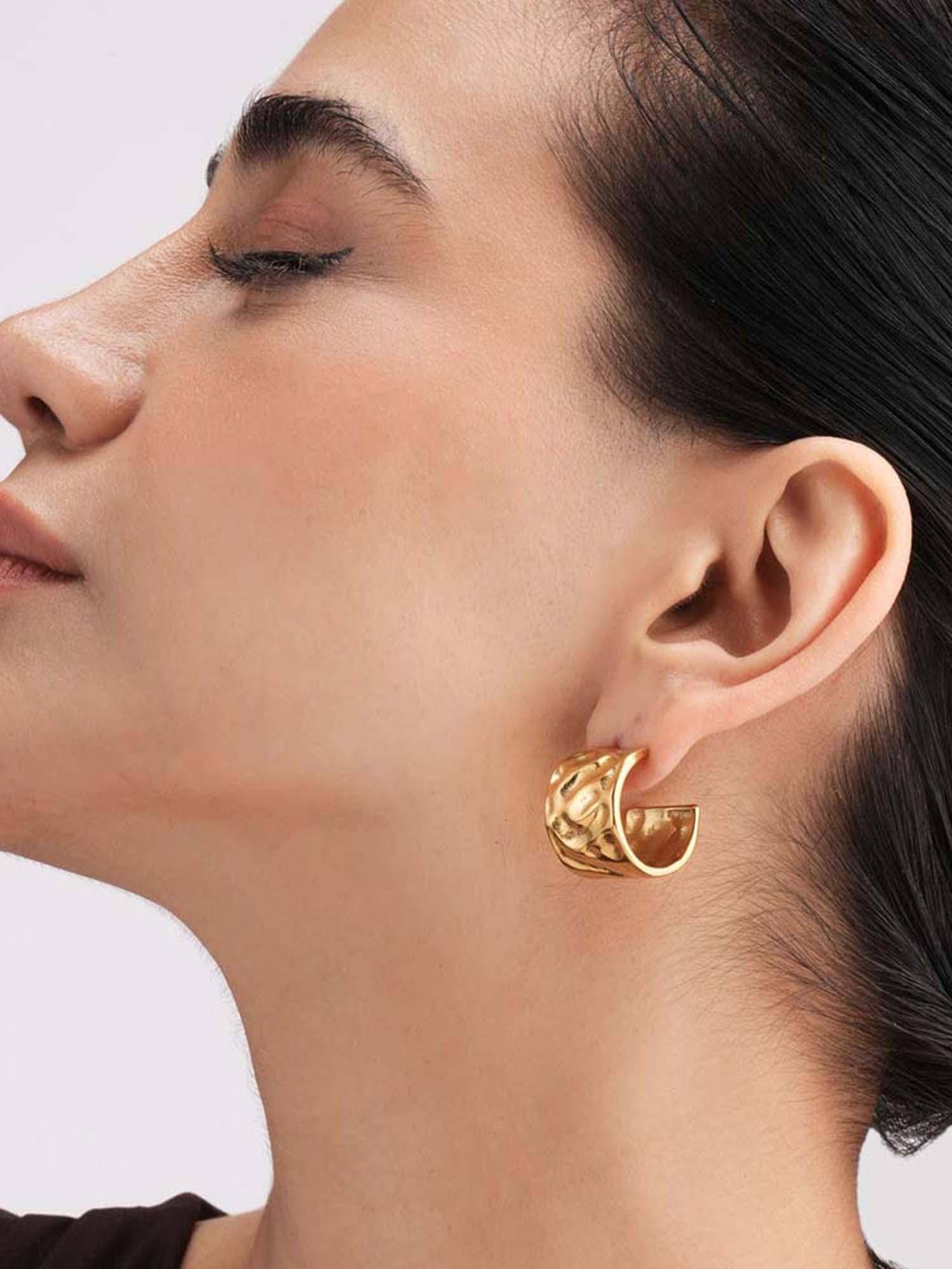 Palmonas Timeless Half Hoop Earrings - Waterproof And Anti-Tarnish