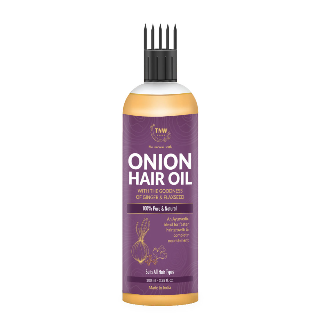 TNW The Natural Wash Onion Hair Oil for Hair Growth & Reduce Hair Fall
